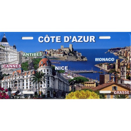 Plaque de rue cote d'azur