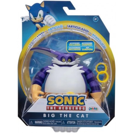 Figurine Sonic The Hedgehog Figurine big avec anneaux 10,2 cm