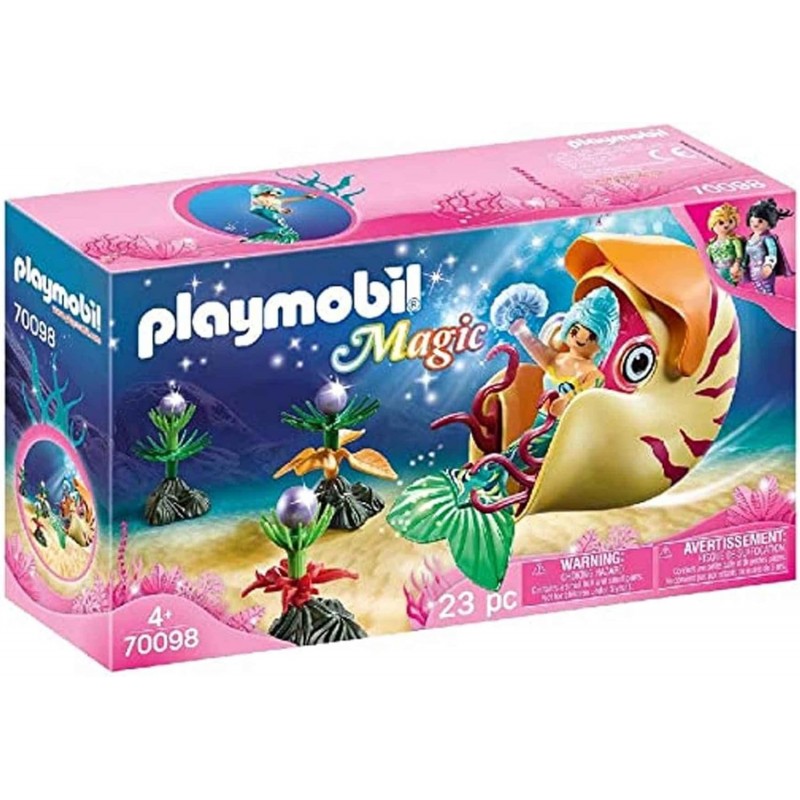 Playmobil Sirène avec escargot 70098 Playmobil Sirène avec escargot 70098
