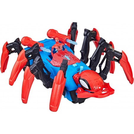 Spiderman Marvel Véhicule Araignée de Combat, Lance de l'eau et des projectiles