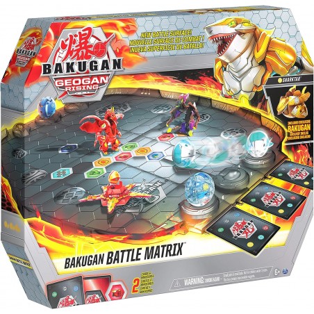 BAKUGAN GEOGAN RISING - ARENE DE COMBAT BATTLE MATRIX SAISON 3 - Jeu de plateau Bakugan avec 1 Bakugan Exclusif à Collectionner