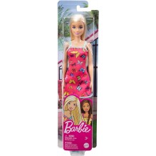 Poupée Barbie robe rose papillon