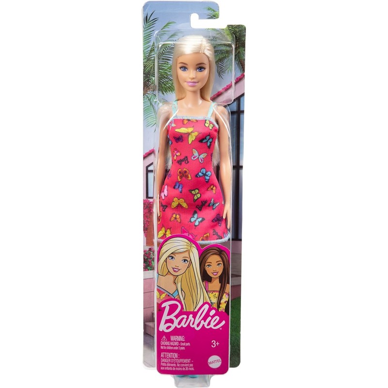 Poupée Barbie Fille Avec Une Robe Rose