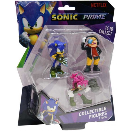 Pack de 3 figurines Sonic prime