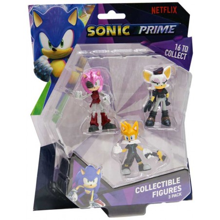 Pack de 3 figurines Sonic prime