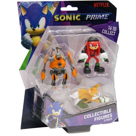 Pack de 3 figurines Sonic prime