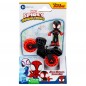 Spidey and his amazing friends Miles Morales spiderman avec moto Spidey and his amazing friends Miles Morales spiderman avec moto
