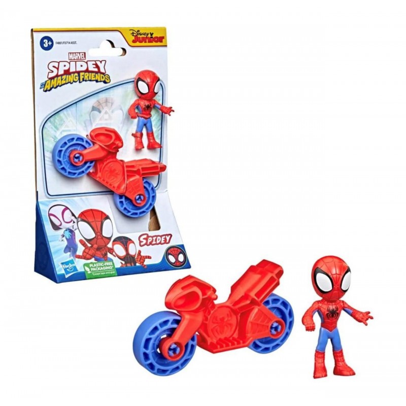 Spidey and his amazing friends Spidey avec moto Spidey and his amazing friends Spidey avec moto