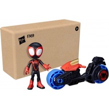 Figurine Spider-Man Arachno-moto lance-toile avec véhicule et projectiles -  HASBRO - dès 4 ans