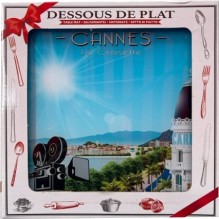 Dessous de plat Cannes la croisette 20 x 20 cm