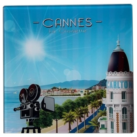 Dessous de plat Cannes la croisette 20 x 20 cm