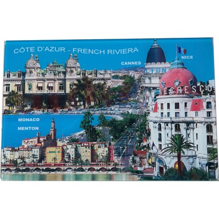 Dessous de plat French riviera Nice le negresco,Cannes le cartlon  20 x 30 cm