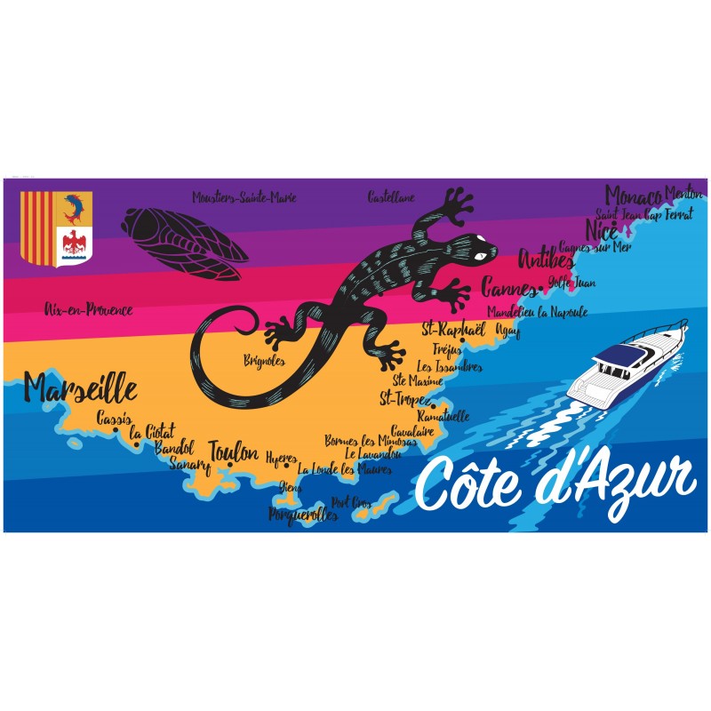 Serviette de plage paca cote d'azur Serviette de plage paca cote d'azur