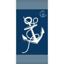 Serviette de plage Ancre Marine