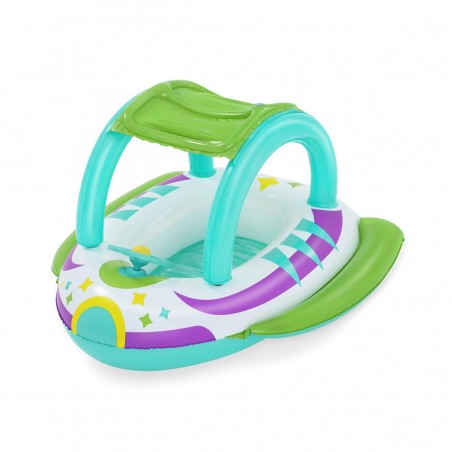 Bateau gonflable pour enfants Space Splash™ avec toit pare-soleil 107 x 112 cm