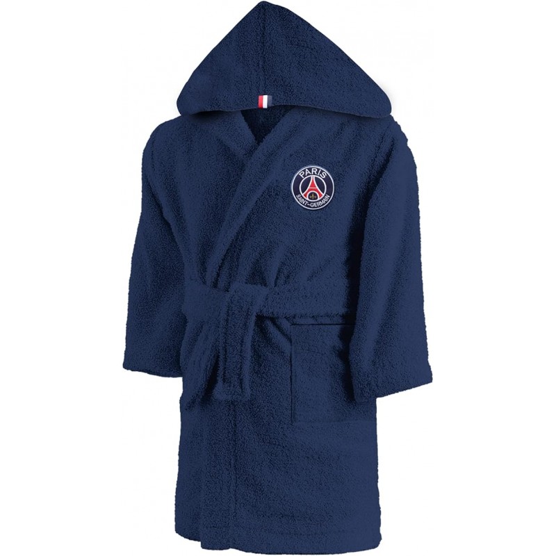 PSG Peignoir à Capuche Brodé Enfant Garçon 6 à 8 Ans PSG Peignoir à Capuche Brodé Enfant Garçon 6 à 8 Ans