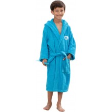 OM Peignoir à Capuche Brodé Enfant Garçon 10 à 12 Ans
