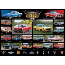 Puzzle 1000 piéces voitures américaines des années 1960