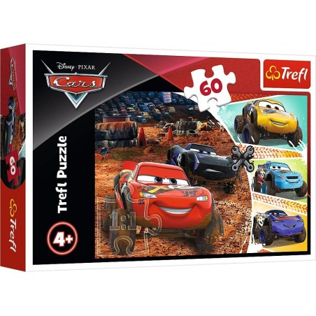 Puzzle 60 piéces Cars, Voiture McQueen