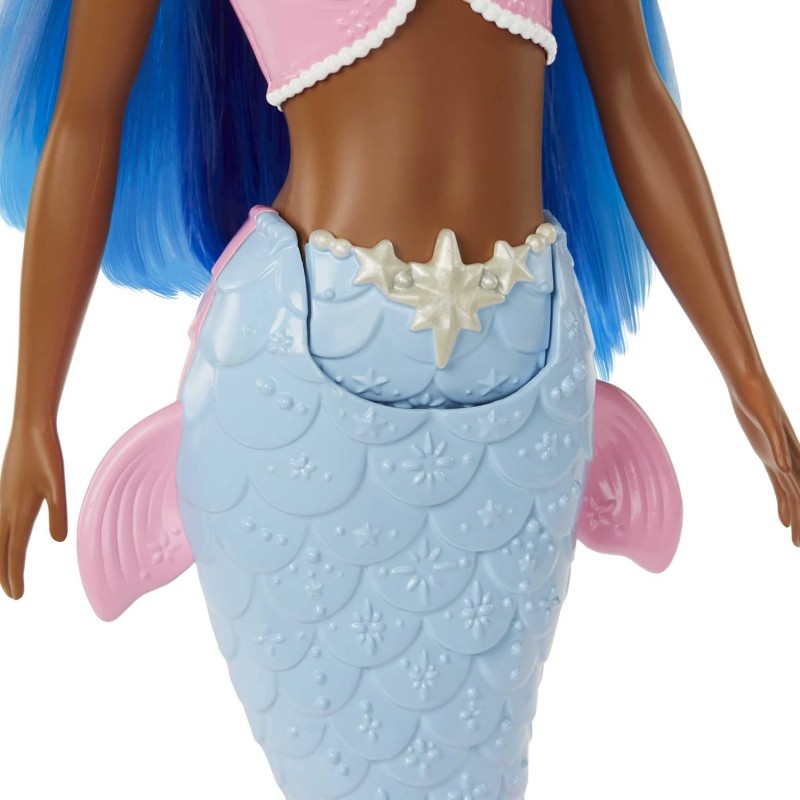 Barbie Dreamtopia – Poupée Sirène Cheveux Roses Et Bleus, Queue Articulée, Pour Enfants De 3 à 7 Ans – GJK08