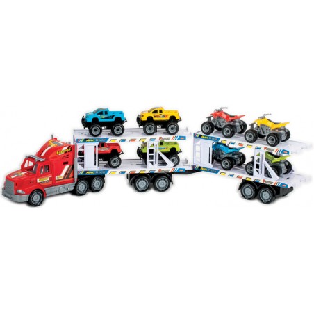 Camion remorque à friction convoyeur de quad 3 modèles aléatoire
