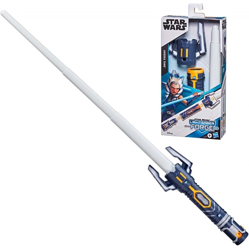 Lightsaber Forge, Sabre Laser Ahsoka tano à Lame blanche Extensible Lightsaber Forge, Sabre Laser Ahsoka tano à Lame blanche Extensible