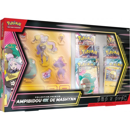 Pokémon: Collection Premium Ampibidou-ex de Mashynn du Pokémon JCC (1 Carte Promo Brillante entièrement illustrée