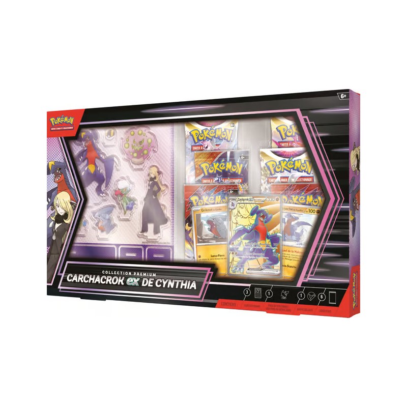 Pokémon JCC : Collection Premium Carchacrok-ex de Cynthia Pokémon JCC : Collection Premium Carchacrok-ex de Cynthia
