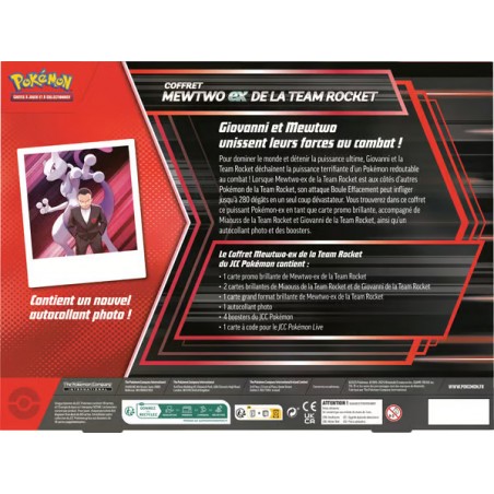 Pokémon JCC : Coffret Mewtwo-ex de la Team Rocket