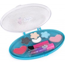 Maquillage en etui ovale fard a joue-fard a paupiére-rouge a levres