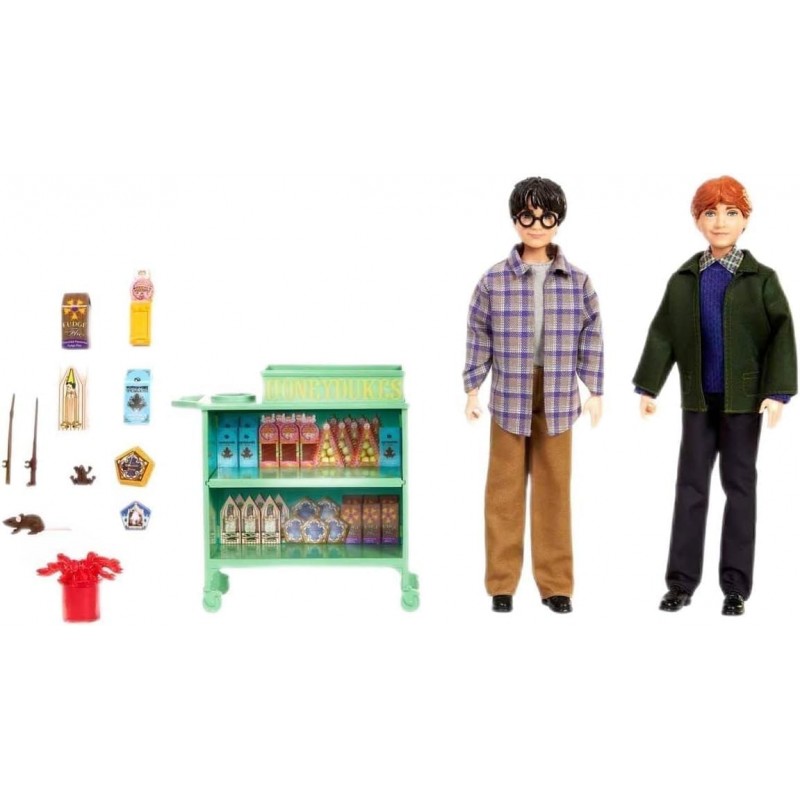 Coffret Poupées Harry Et Ron 30 Cm Avec Plus De 10 Accessoires À Bord Du Poudlard Express Coffret Poupées Harry Et Ron 30 Cm Avec Plus De 10 Accessoires À Bord Du Poudlard Express