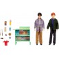 Coffret Poupées Harry Et Ron 30 Cm Avec Plus De 10 Accessoires À Bord Du Poudlard Express