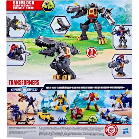 Transformers Figurine CYBERWORLD Grimlock Morsure et Combat