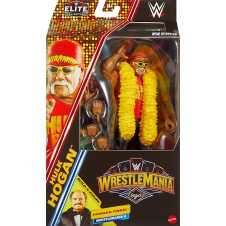 WWE Ultimate Edition Figurine et accessoires, Hulk Hogan Wrestlemania avec Howard Finkel Build-A-Figure Parts