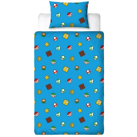 Housse de couette Mario ,Luigi et Toad polyester