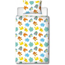 Housse de couette Pokémon Pikachu starter évolution II réversible
