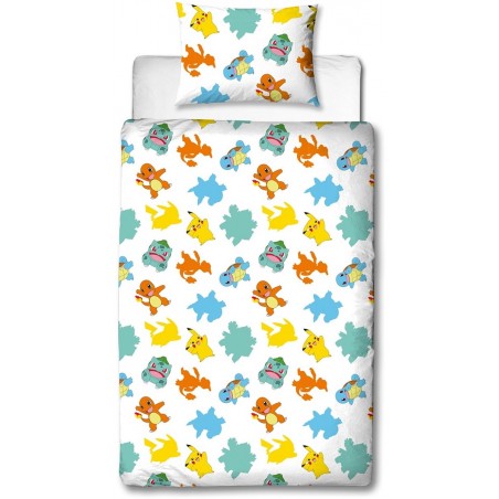 Housse de couette Pokémon Pikachu starter évolution II réversible