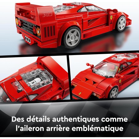 Lego F1 Ferrari F40 - Jeu de Construction avec véhicule de Course 76934