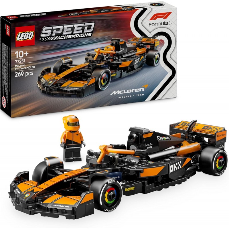 Lego Speed Champions Voiture F1 McLaren Team MCL38 77251