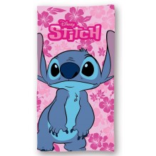 Serviette de plage Stitch rose
