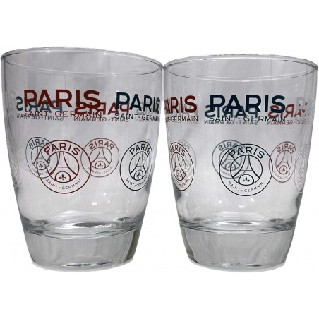 Set 2 verres à eau Paris saint germain