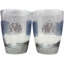 Set 2 verres à eau Olympique de Marseille