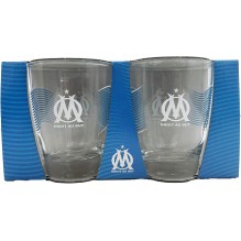 Set 2 verres à eau Olympique de Marseille