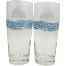 Set 2 verres à bière Olympique de Marseille