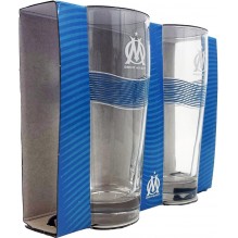 Set 2 verres à bière Olympique de Marseille