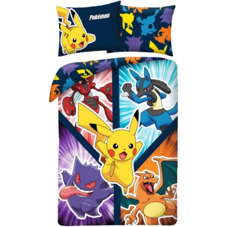 Housse de couette Pokémon réversible coton