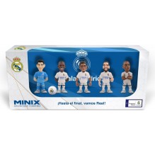 Pack de 5 figurines Madrid,Mbappé-Courtois-Bellingham-Carvaral-Vinicius