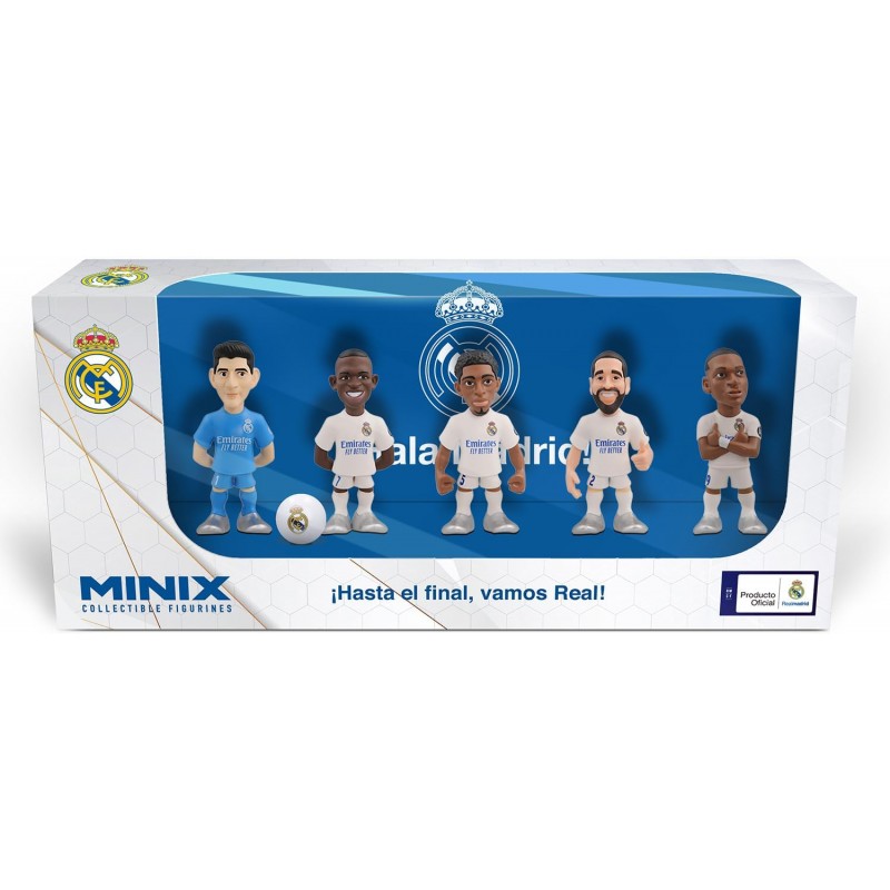 Pack de 5 figurines Madrid,Mbappé-Courtois-Bellingham-Carvaral-Vinicius Pack de 5 figurines Madrid,Mbappé-Courtois-Bellingham-Carvaral-Vinicius