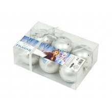 Lot de 6 boules de sapin de Noël 8 cm la reine des neiges 2