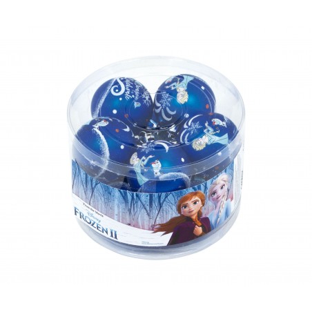 Lot de 10 boules de sapin de Noël 6 cm la reine des neiges 2